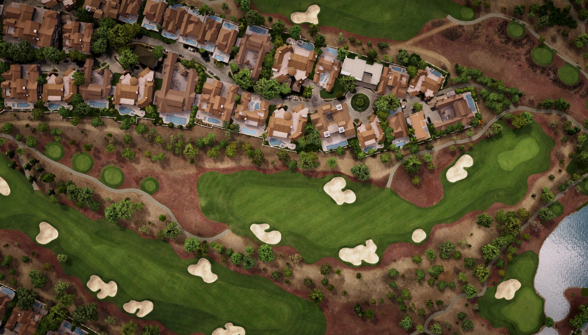 Hole 8 at Jumeirah Golf Estates - Earth Course