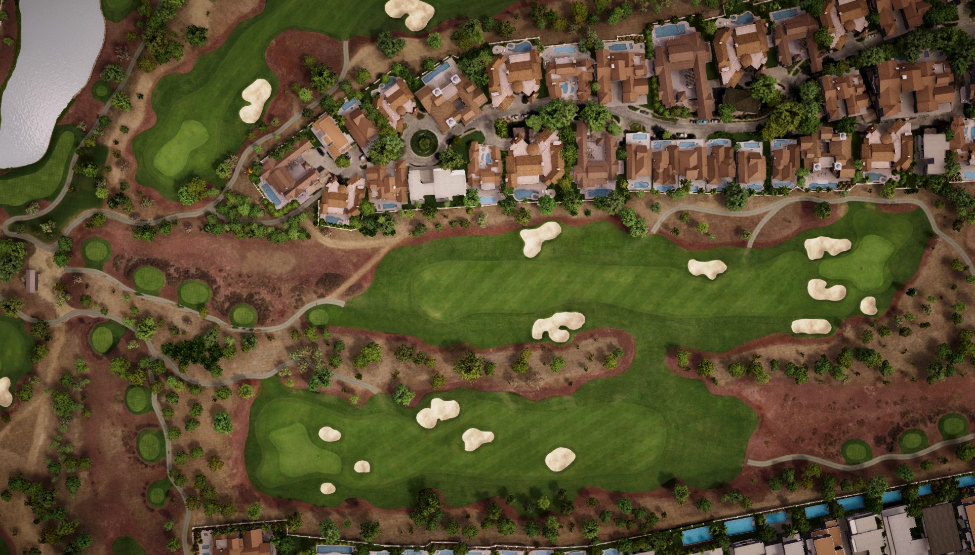 Hole 9 at Jumeirah Golf Estates - Earth Course