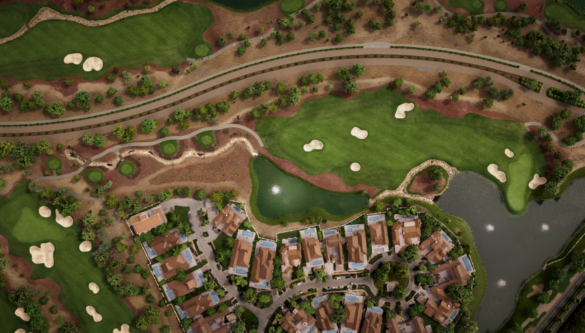 Hole 16 at Jumeirah Golf Estates - Earth Course