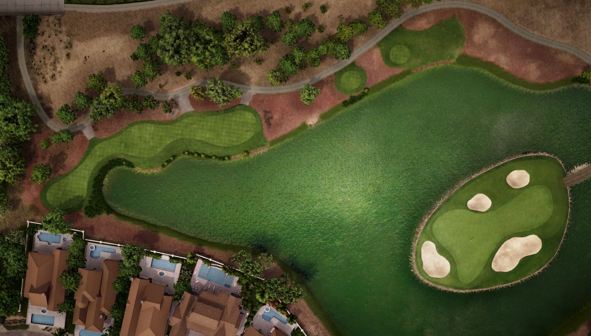 Hole 17 at Jumeirah Golf Estates - Earth Course