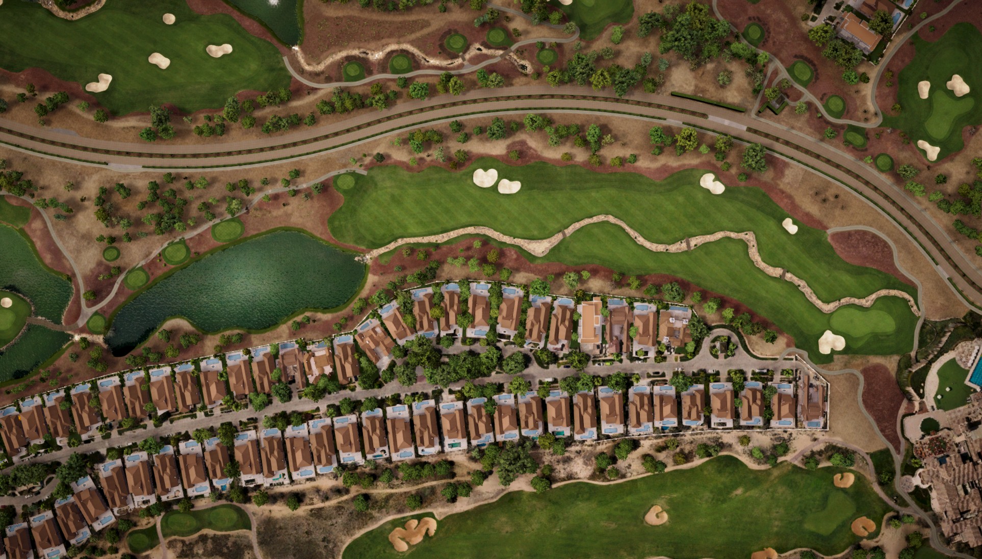 Hole 18 at Jumeirah Golf Estates - Earth Course