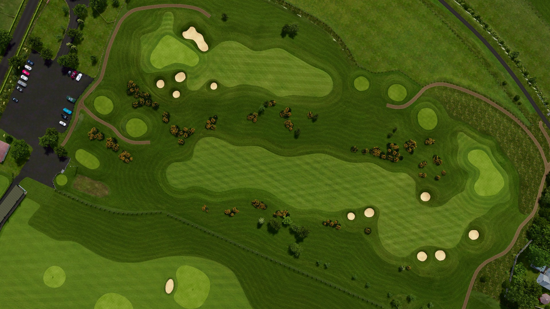Hole 1 at Kingsfield Golf Centre
