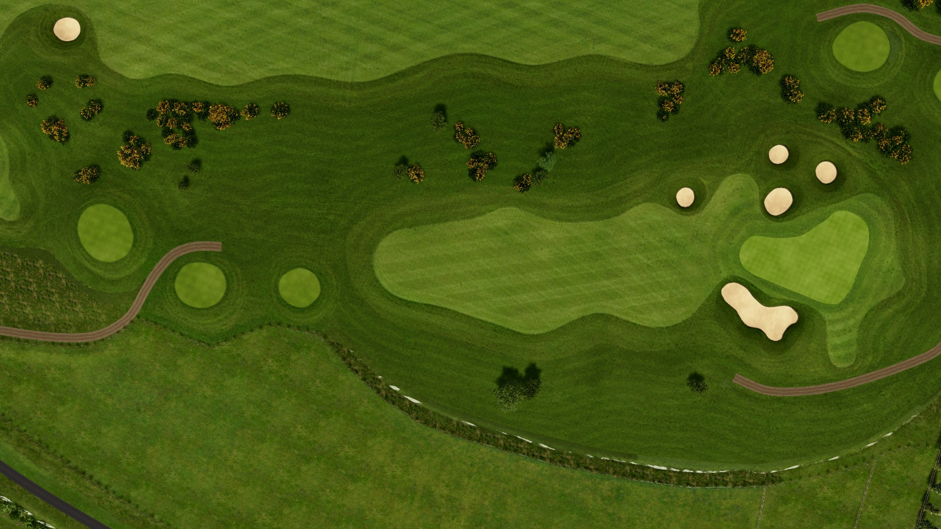 Hole 9 at Kingsfield Golf Centre