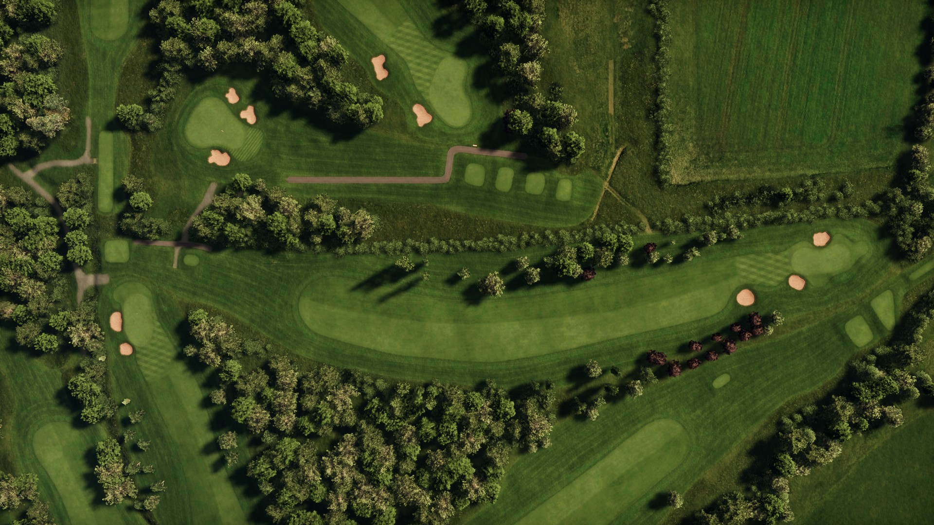 Hole 3 at Kirby Muxloe Golf Club