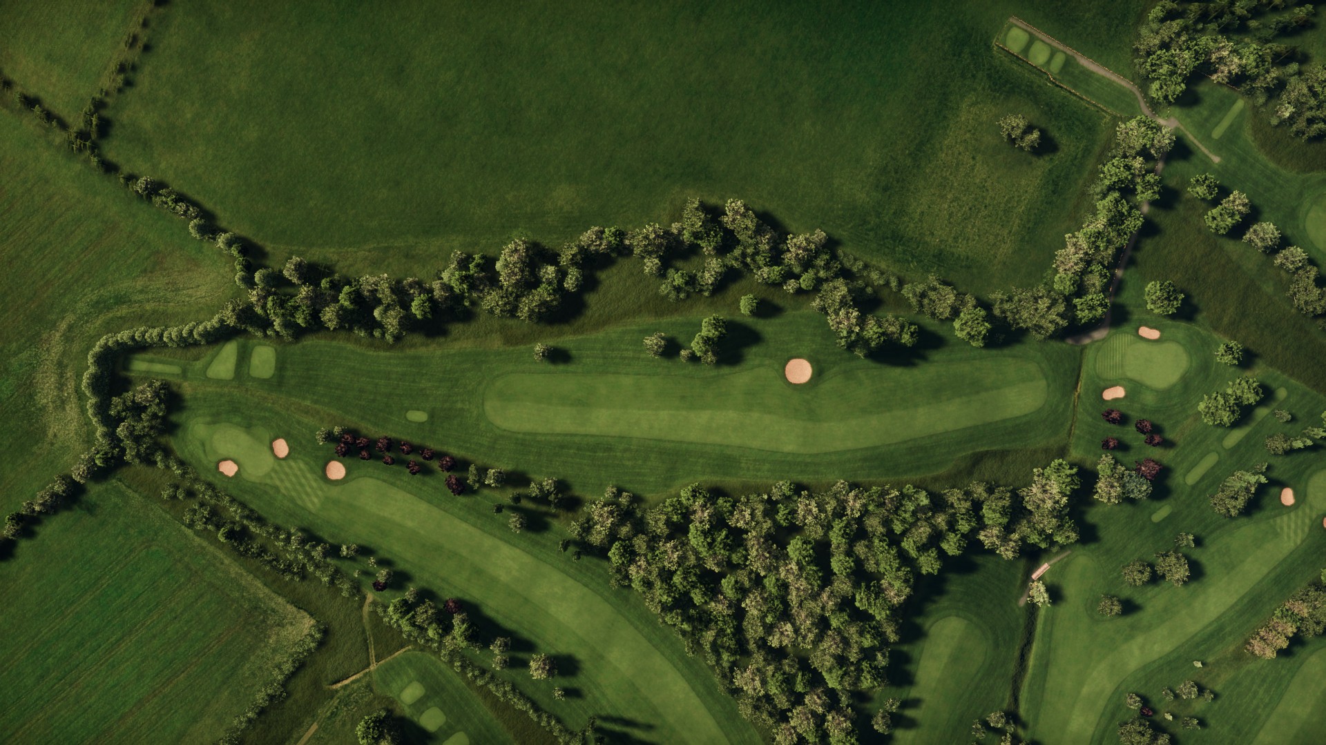 Hole 4 at Kirby Muxloe Golf Club