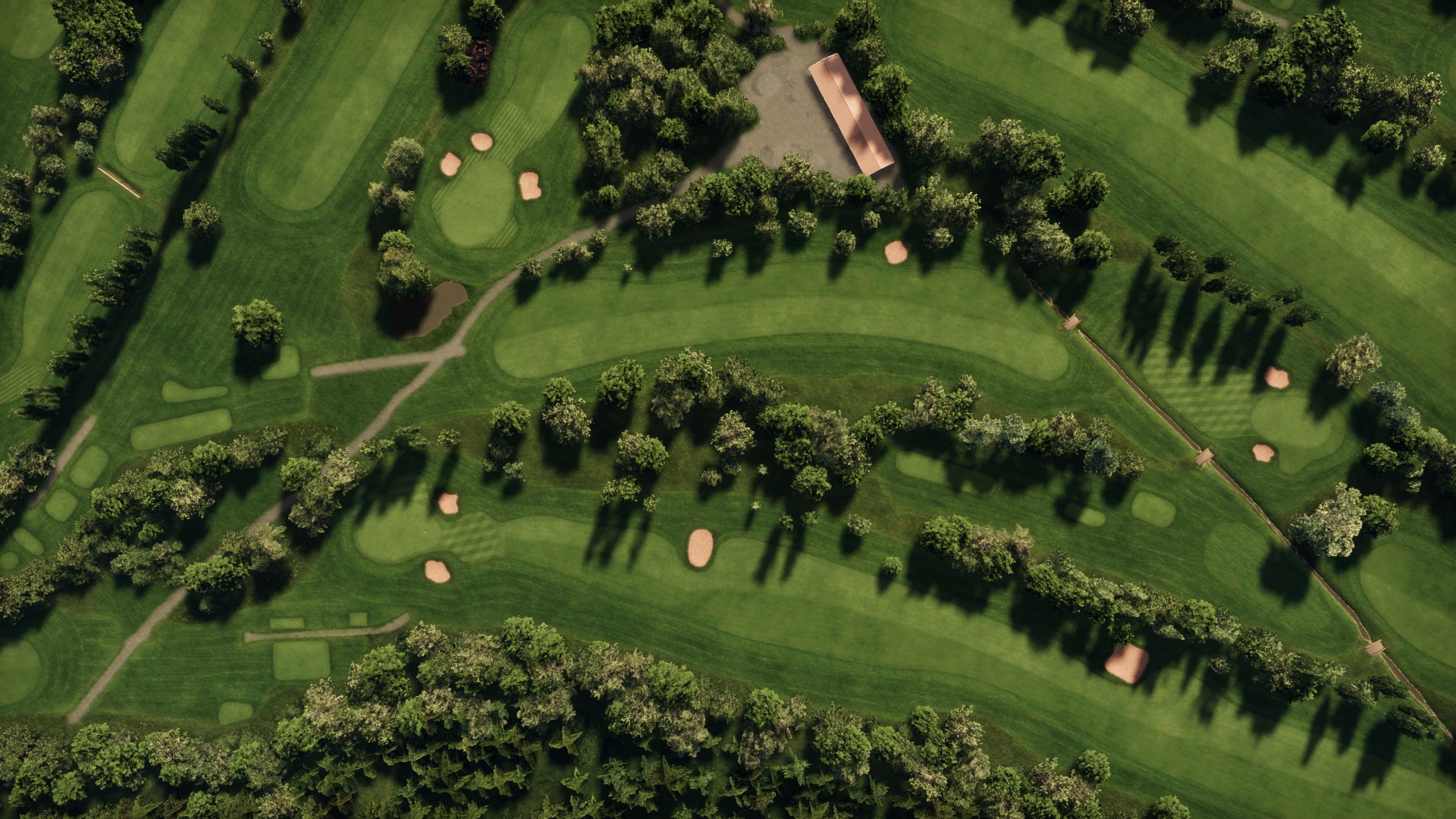 Hole 13 at Kirby Muxloe Golf Club