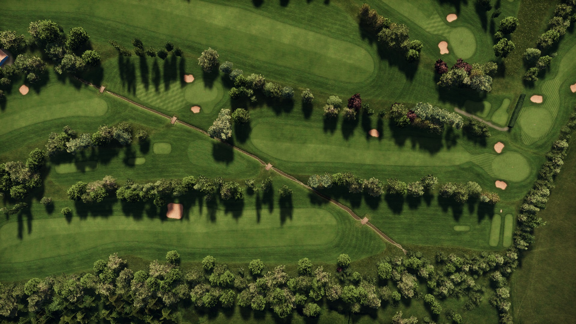 Hole 14 at Kirby Muxloe Golf Club