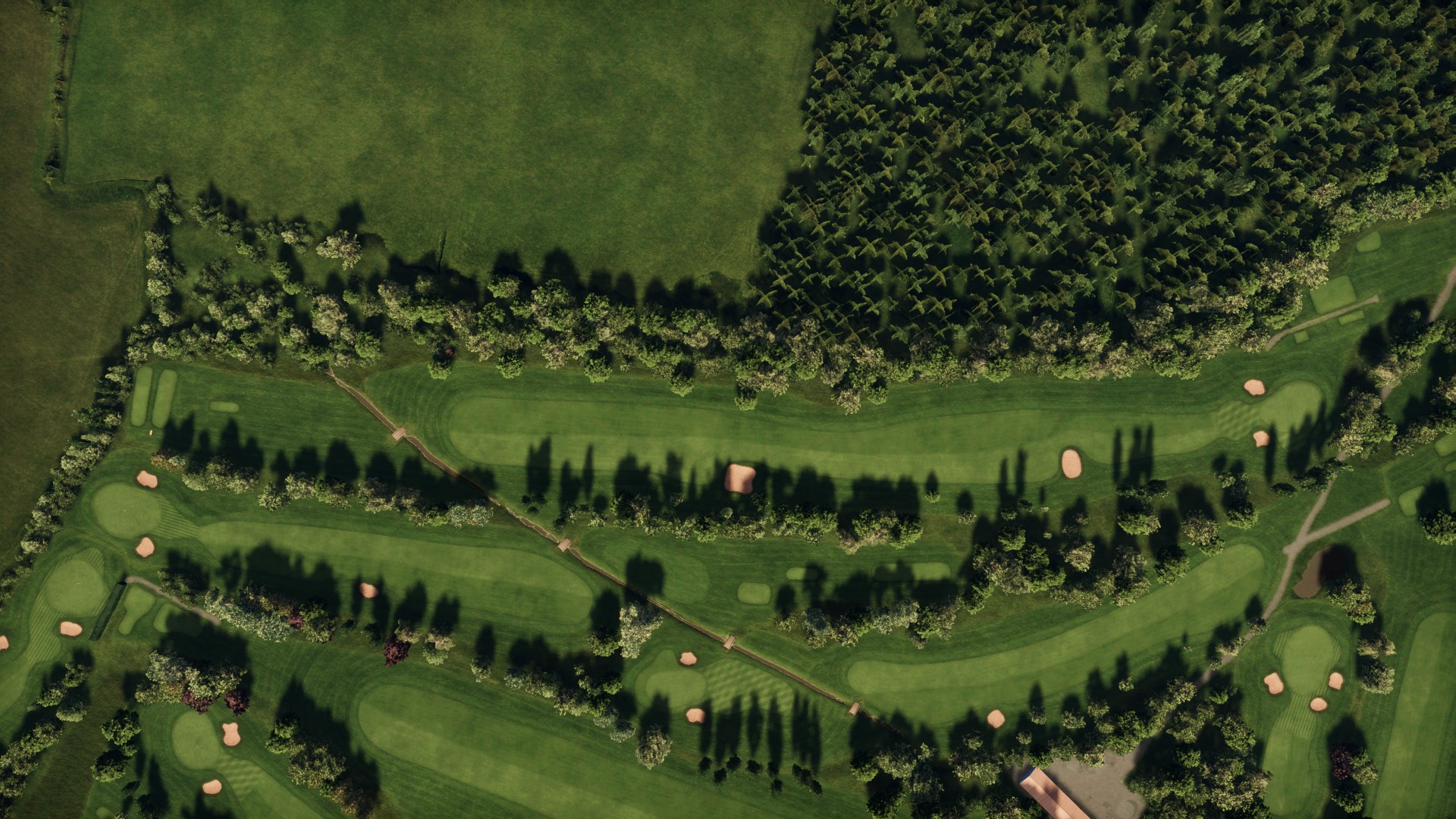 Hole 15 at Kirby Muxloe Golf Club