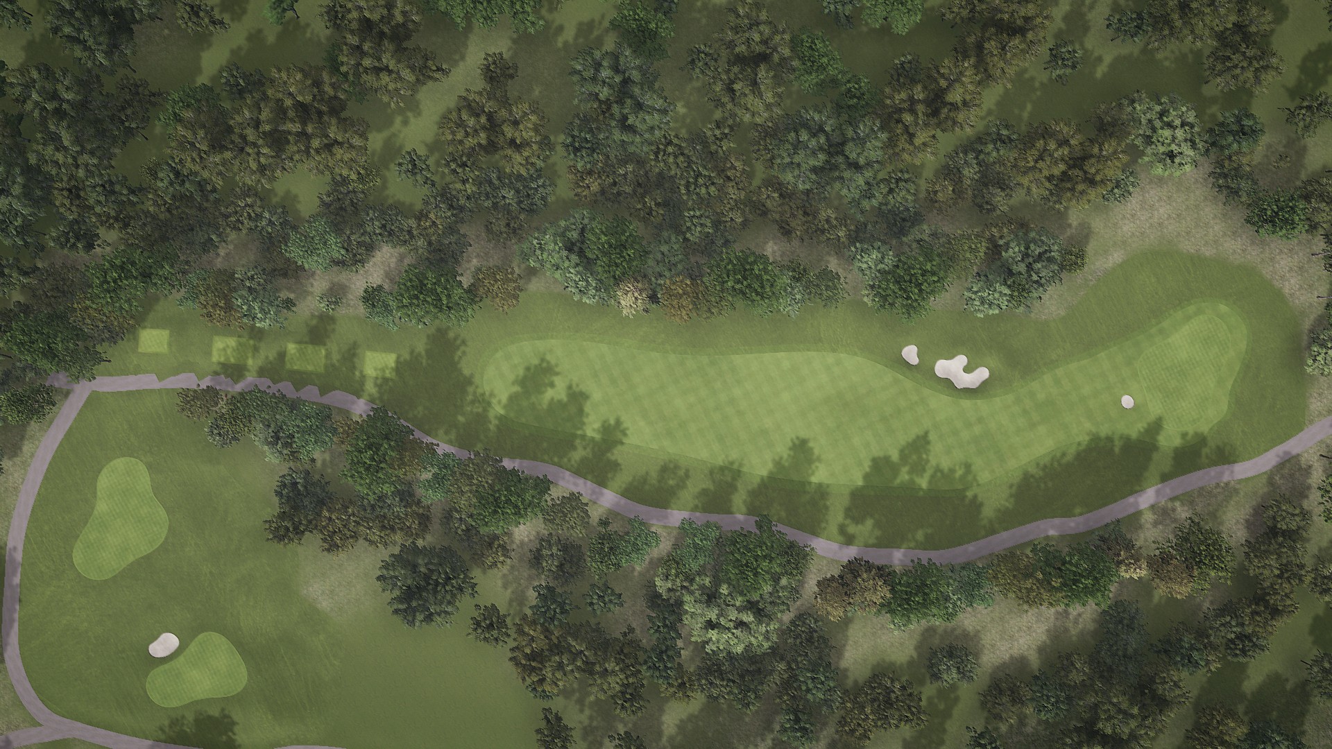 Hole 1 at Kissing Tree