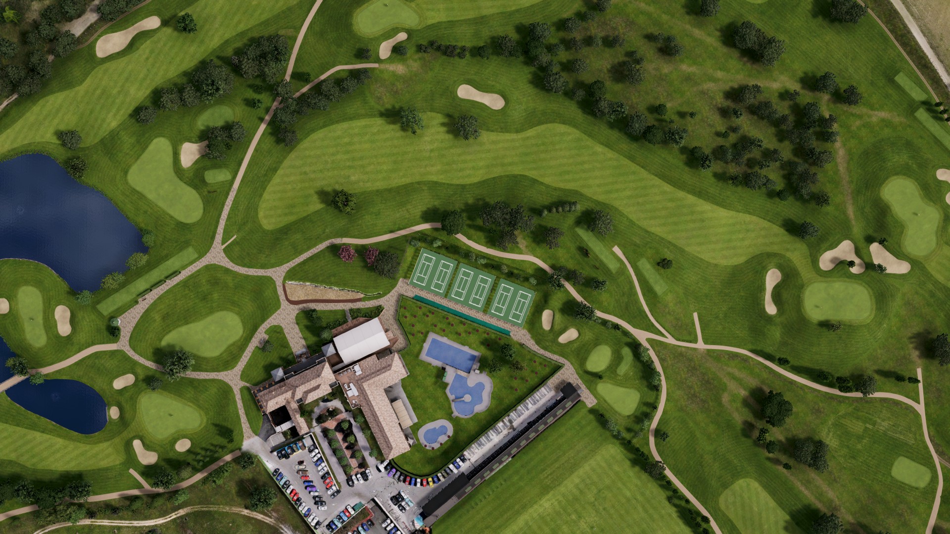 Hole 1 at Club de Golf la Dehesa