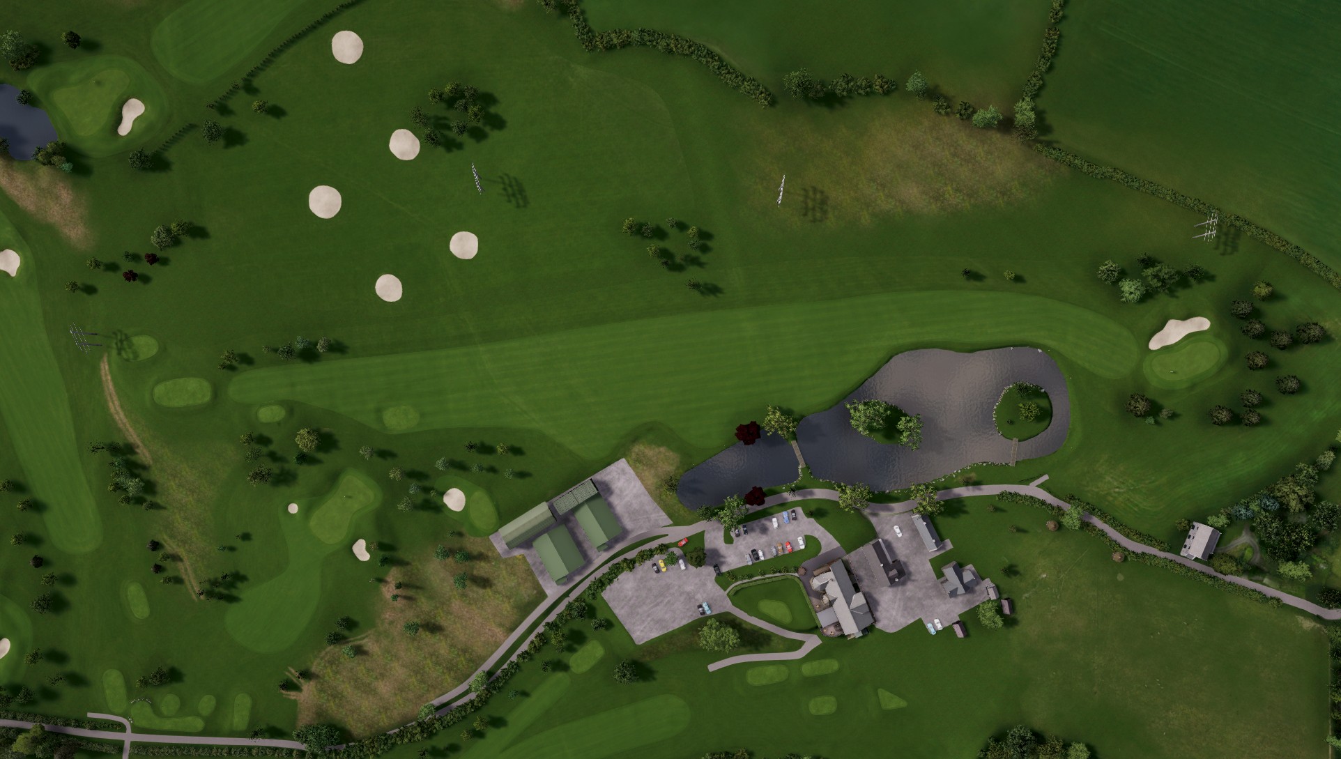 Hole 9 at Lakeside Golf Course