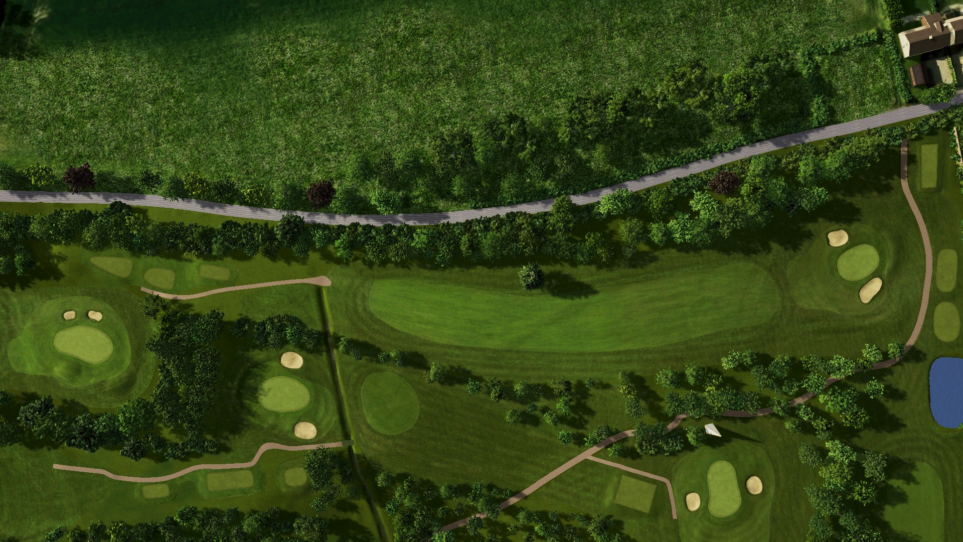 Hole 2 at Long Sutton G.C.