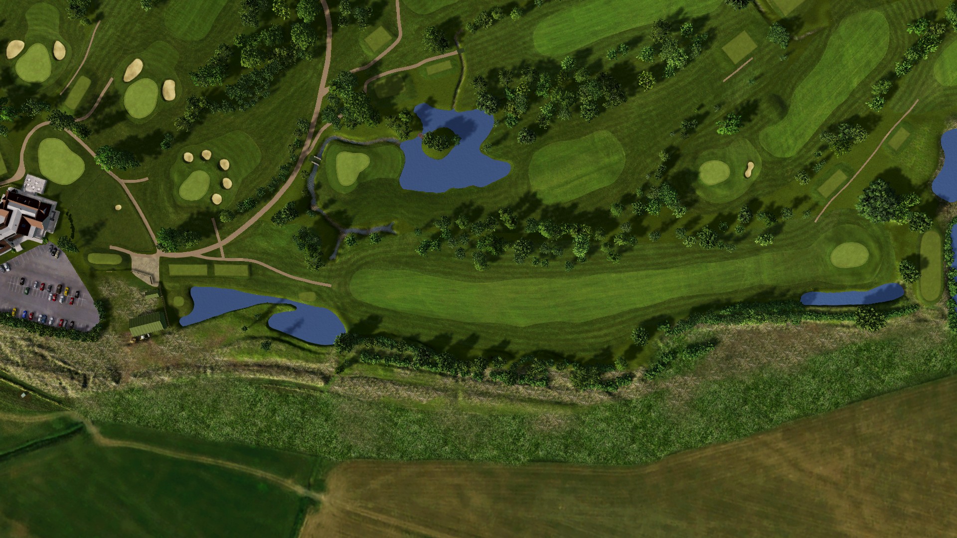 Hole 10 at Long Sutton G.C.