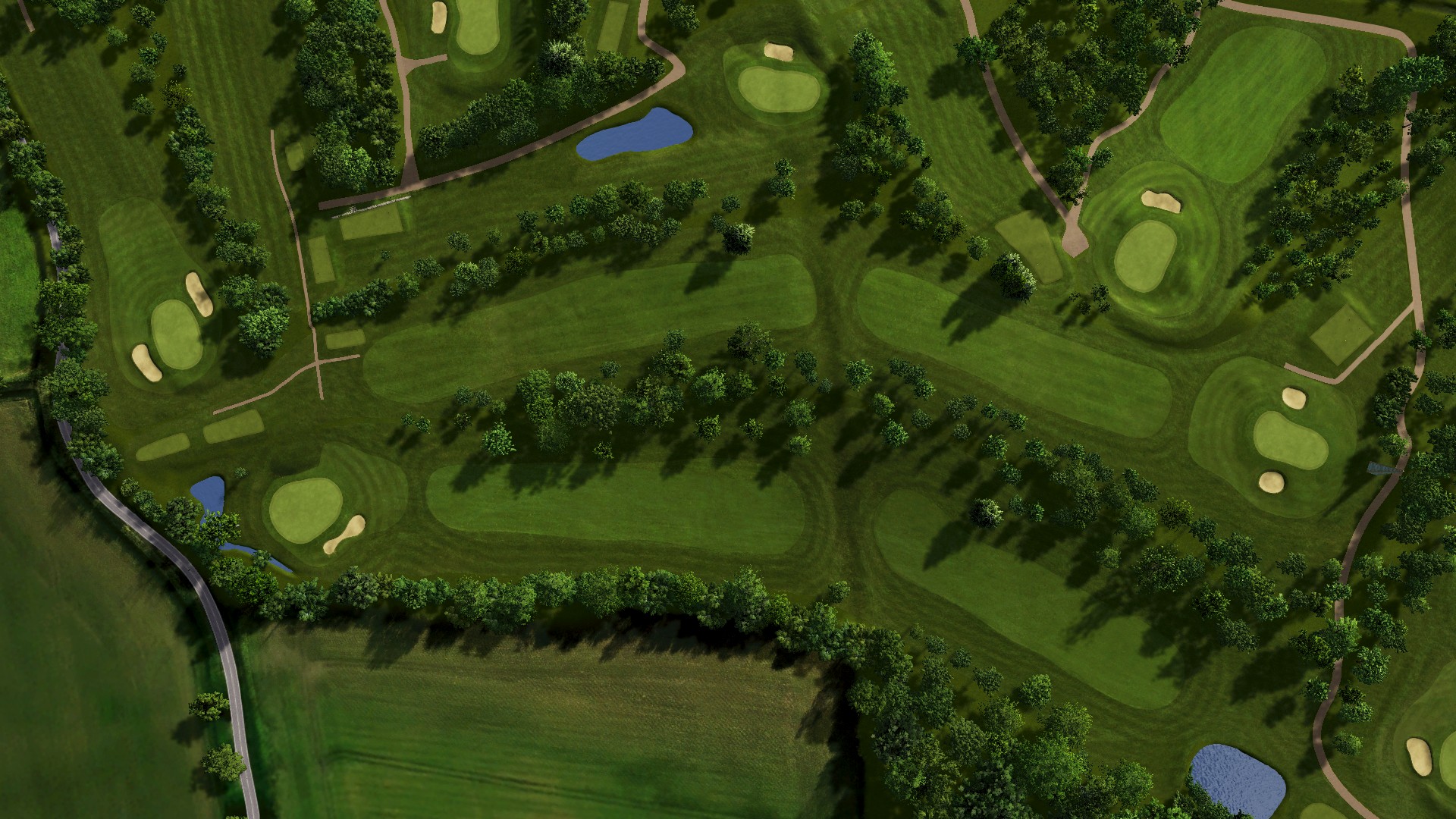 Hole 13 at Long Sutton G.C.