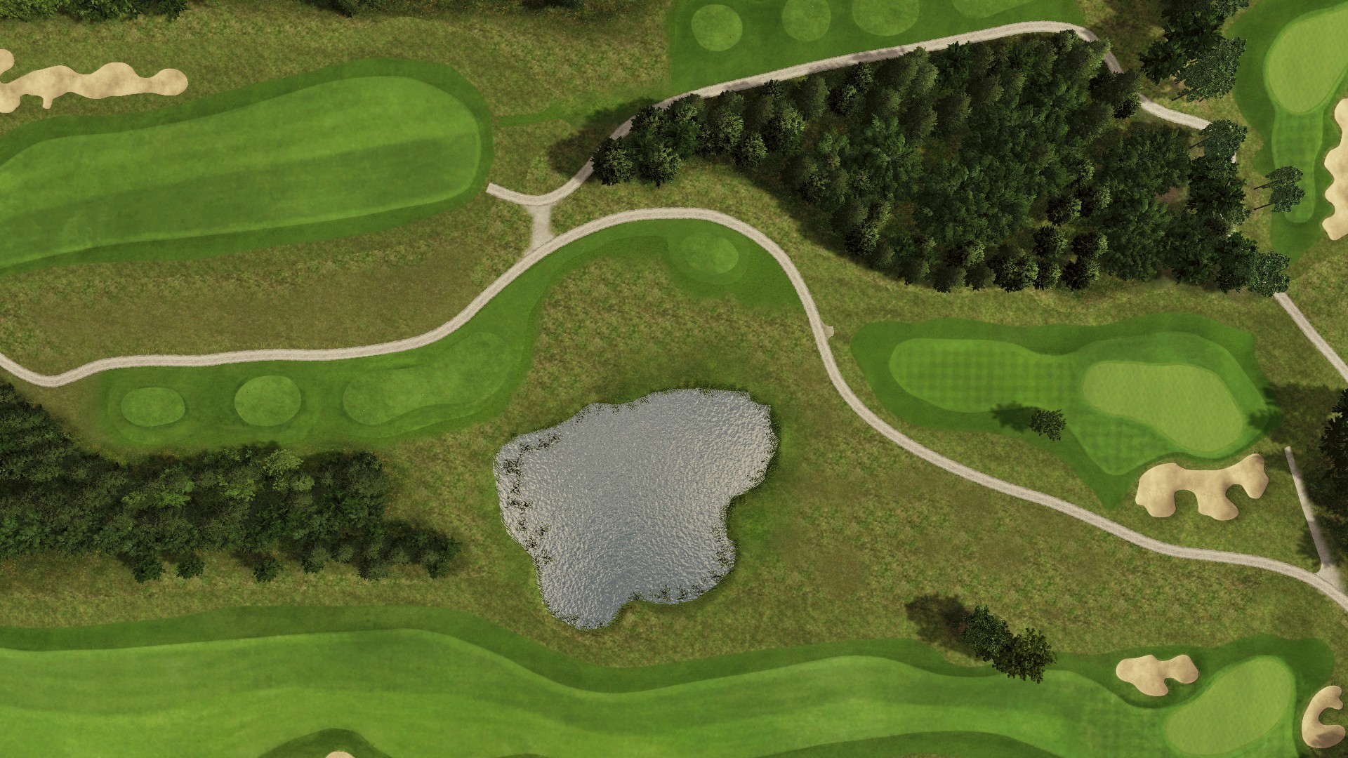 Hole 4 at Lübker Golf Resort Sand & Forest