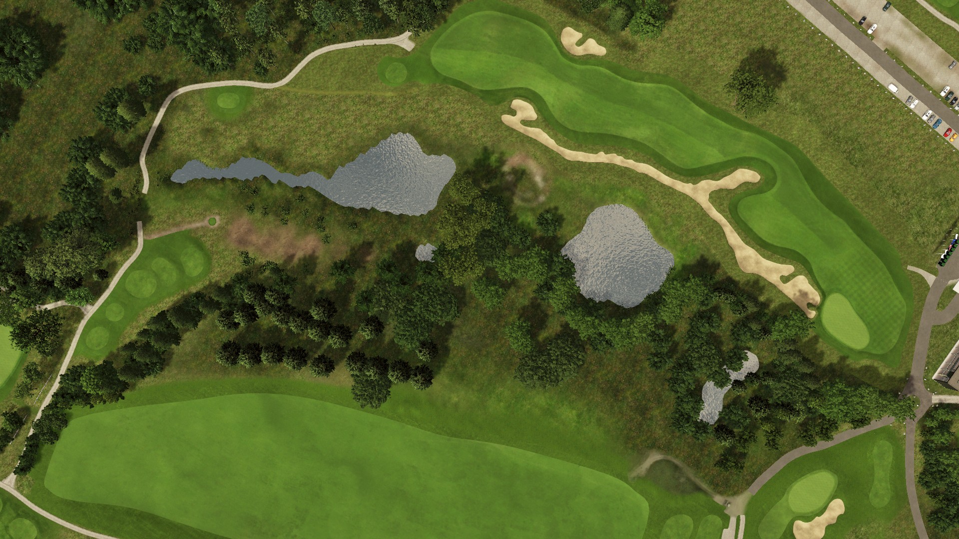 Hole 9 at Lübker Golf Resort Sand & Forest
