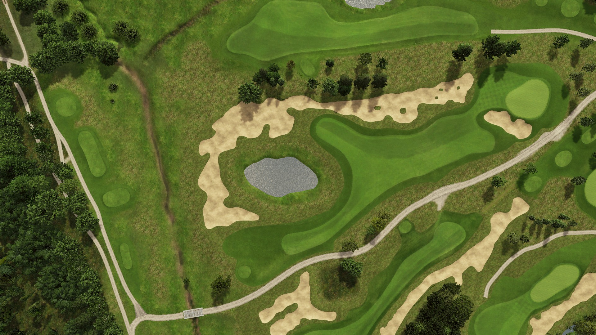Hole 18 at Lübker Golf Resort Sand & Forest