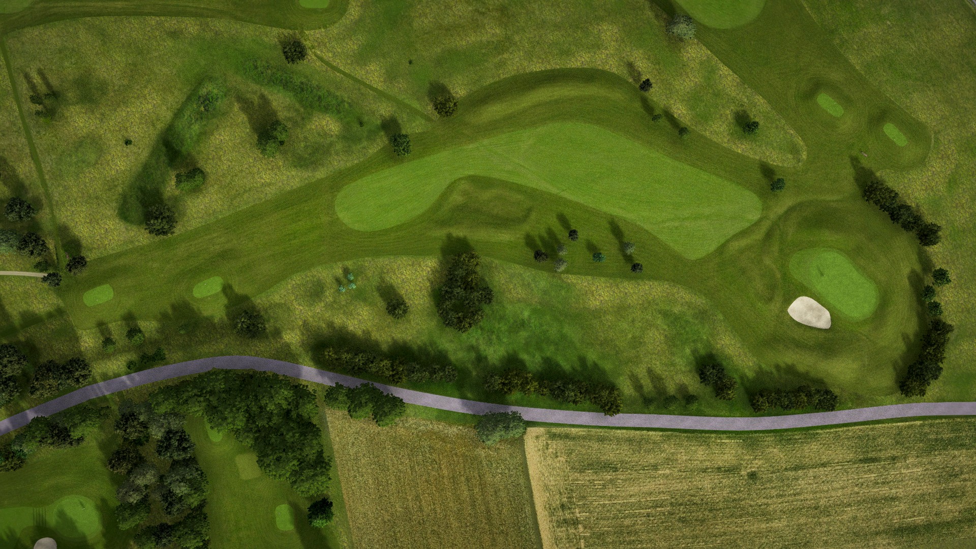 Hole 2 at Main-Spessart G.C.