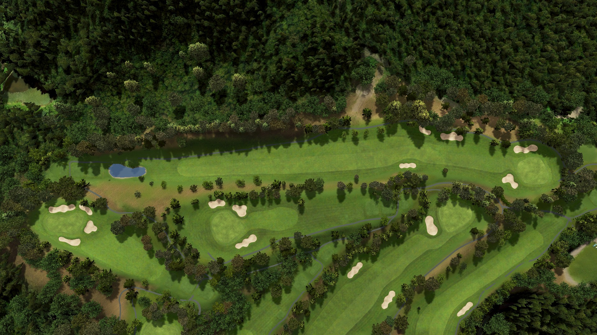 Hole 7 at Matsumoto Asama Country Club