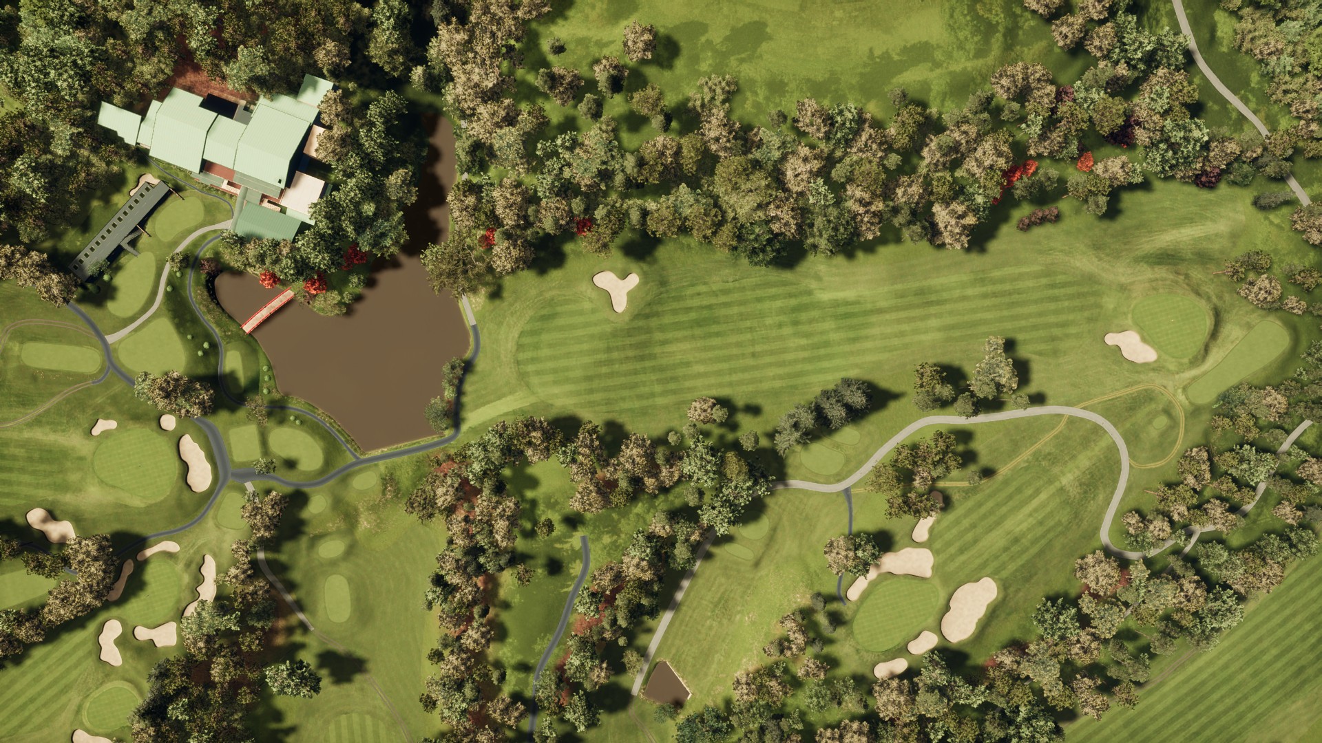 Hole 1 at Naruo Golf Club