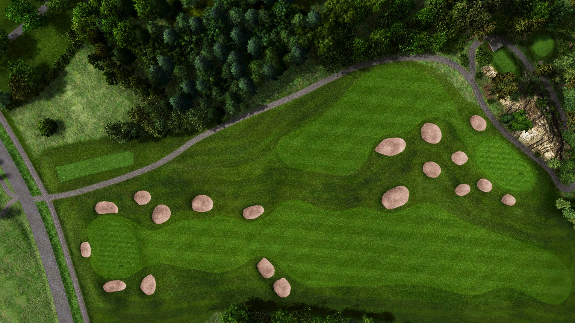 Hole 4 at Nokia River River Course