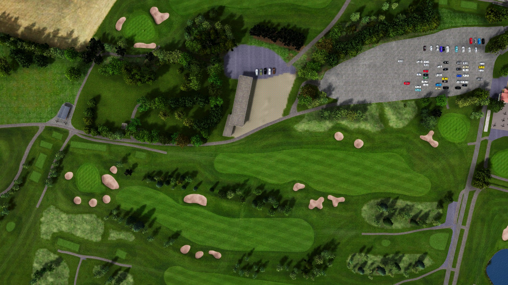 Hole 9 at Nokia River River Course
