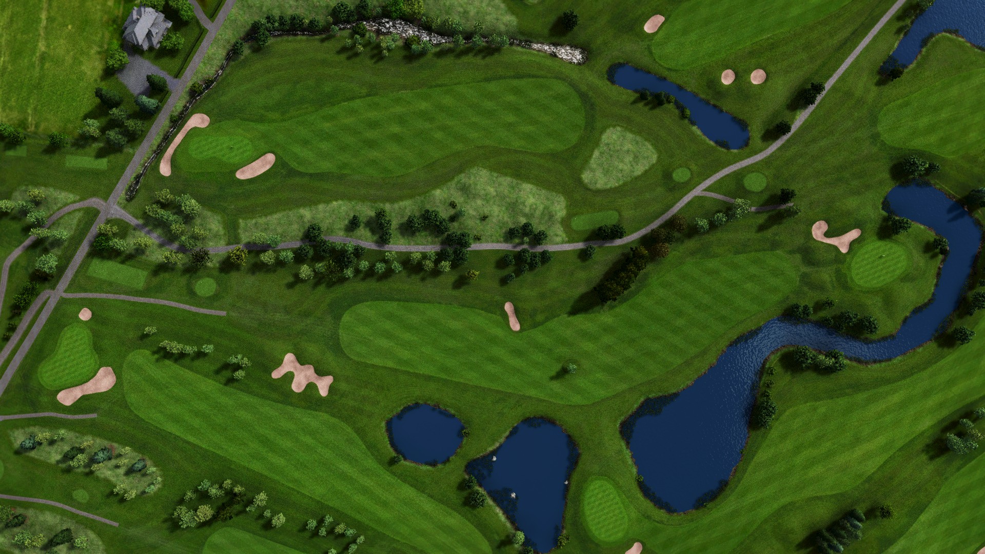 Hole 10 at Nokia River River Course