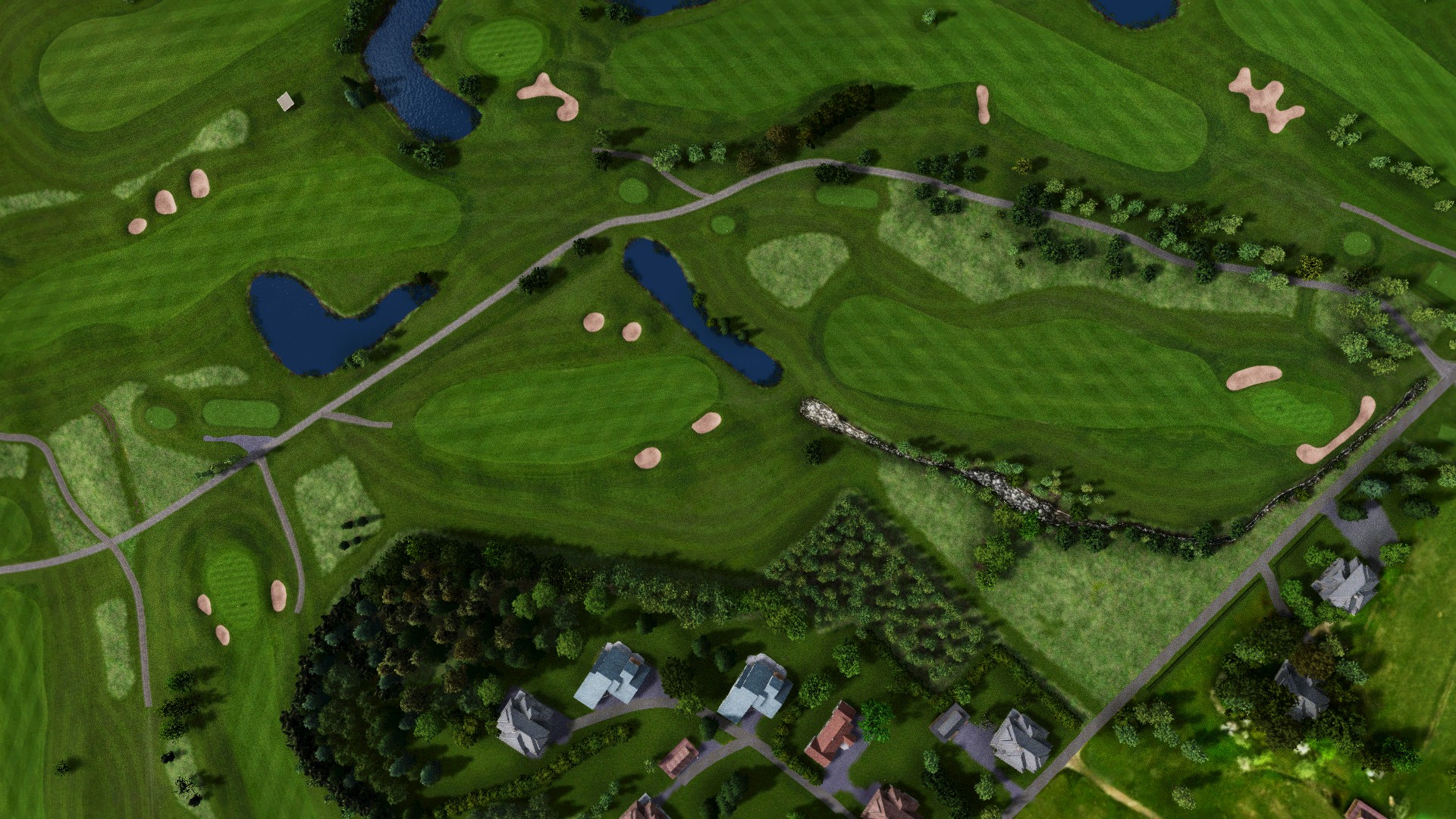 Hole 17 at Nokia River River Course