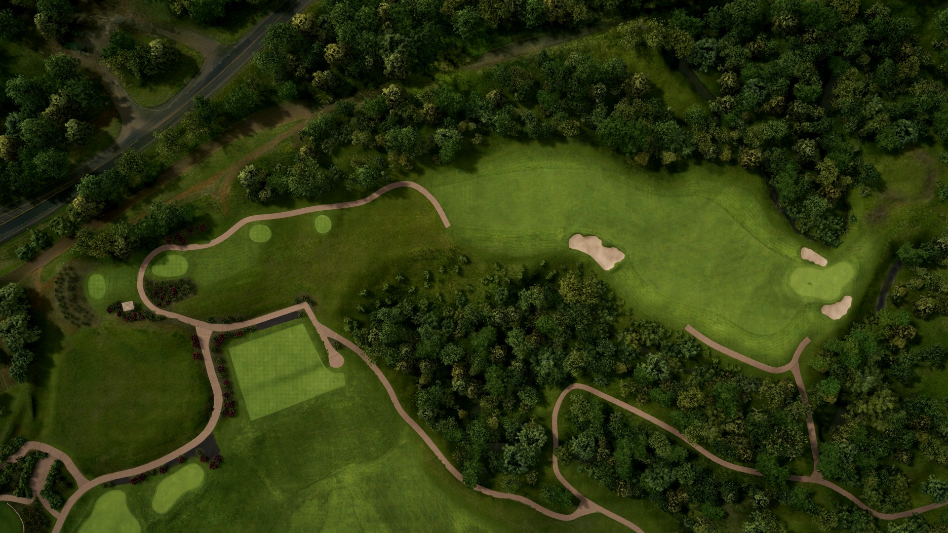 Hole 1 at North Shore Preserve