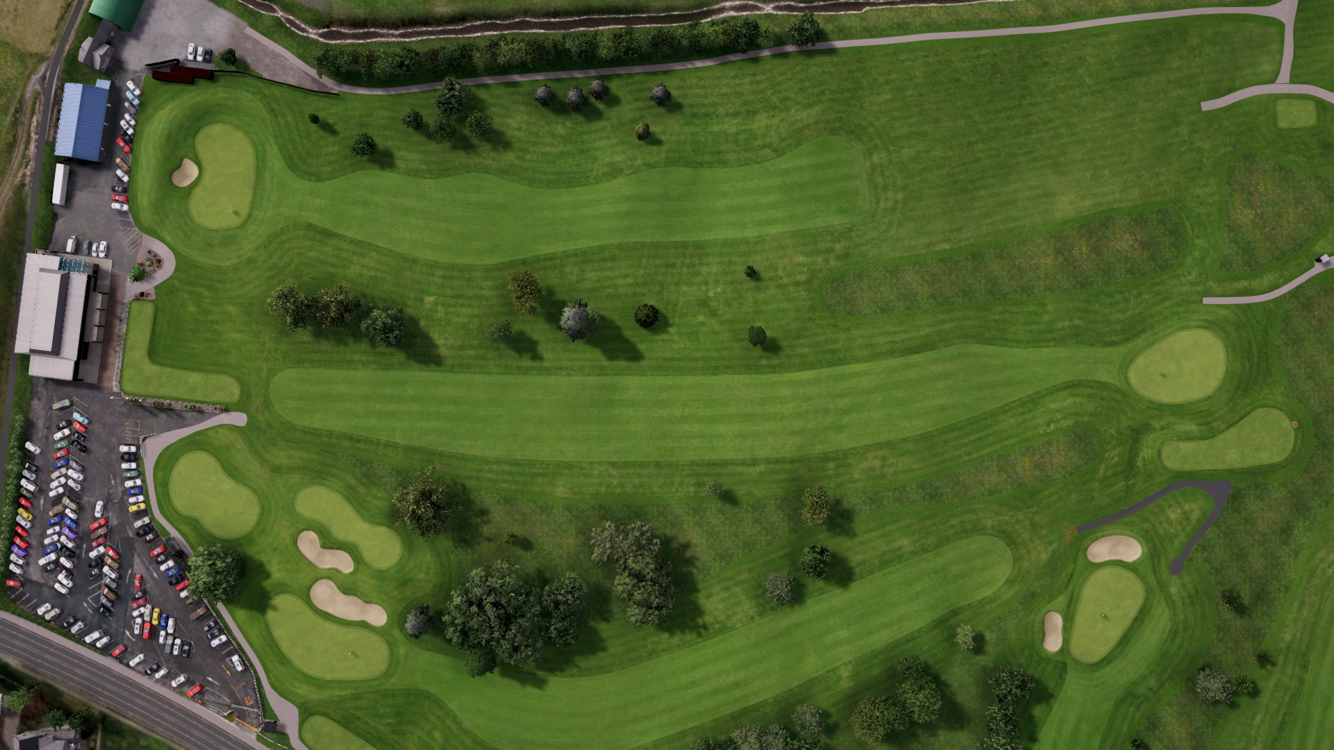 Hole 1 at Omanu GC