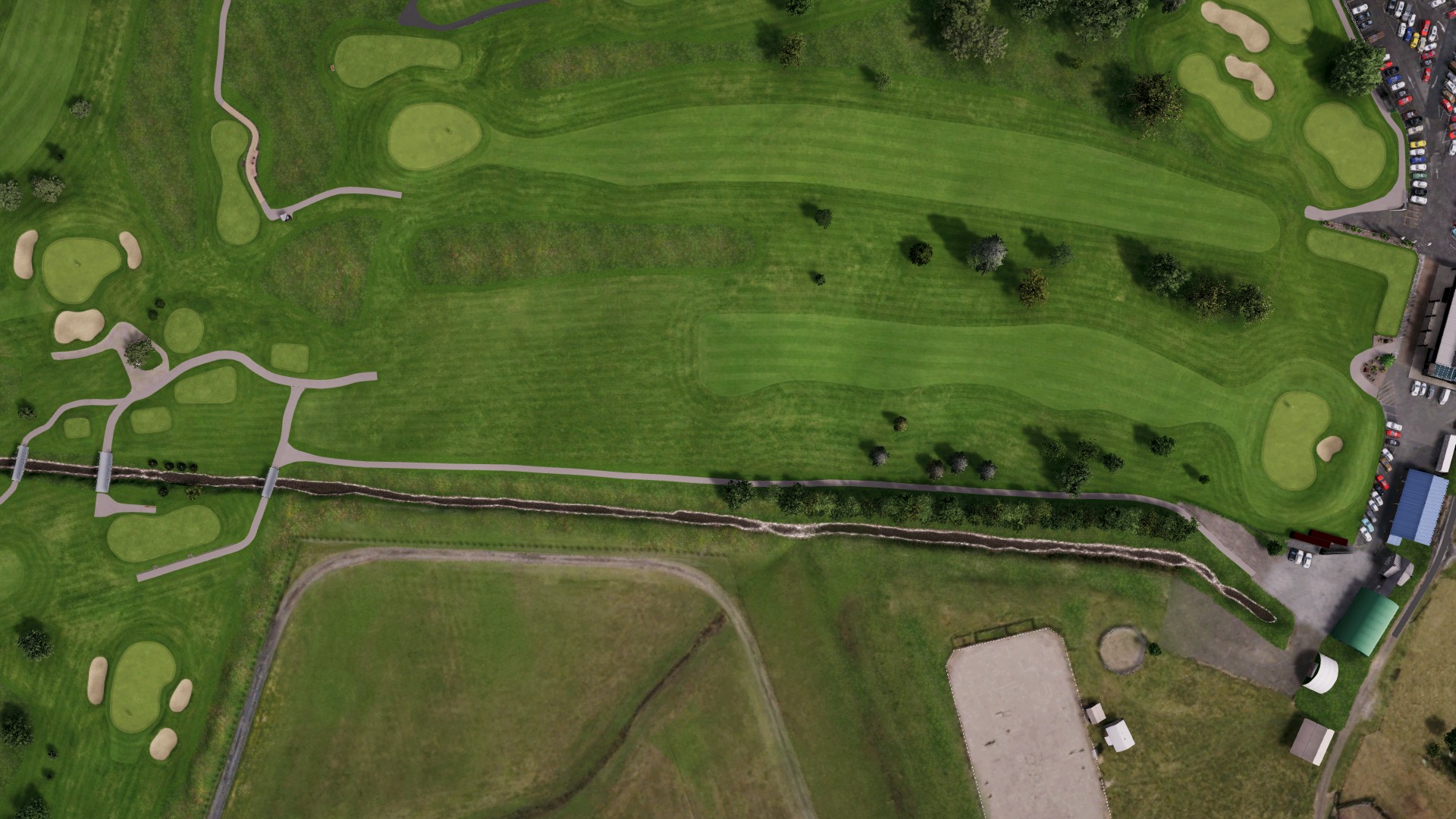 Hole 18 at Omanu GC