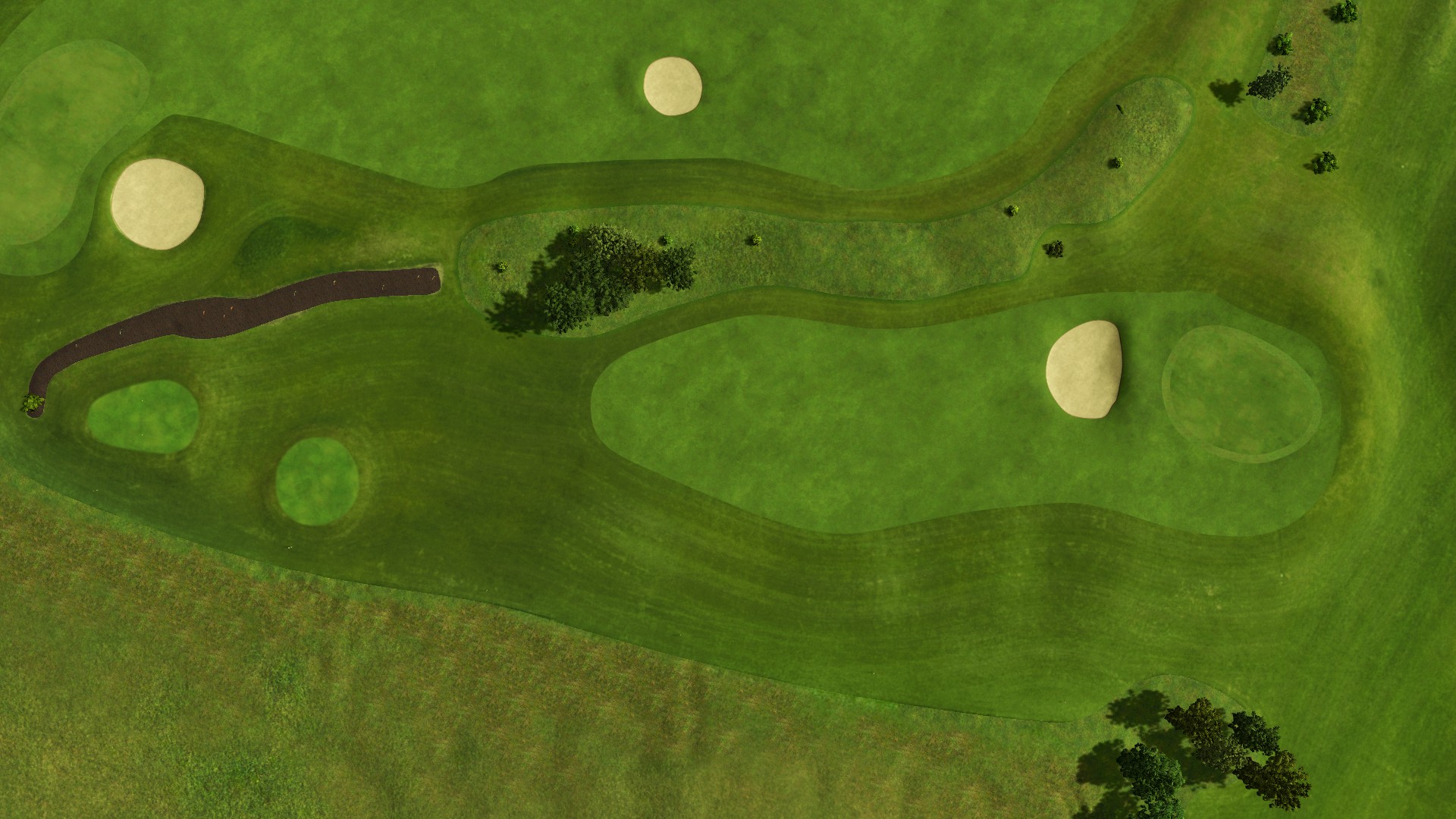 Hole 2 at Park Golf Club