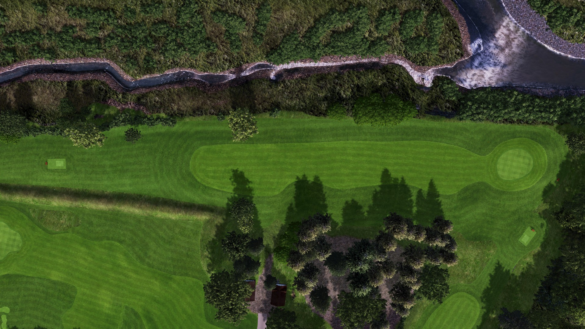 Hole 1 at Golf Lounge Resort – Red Course