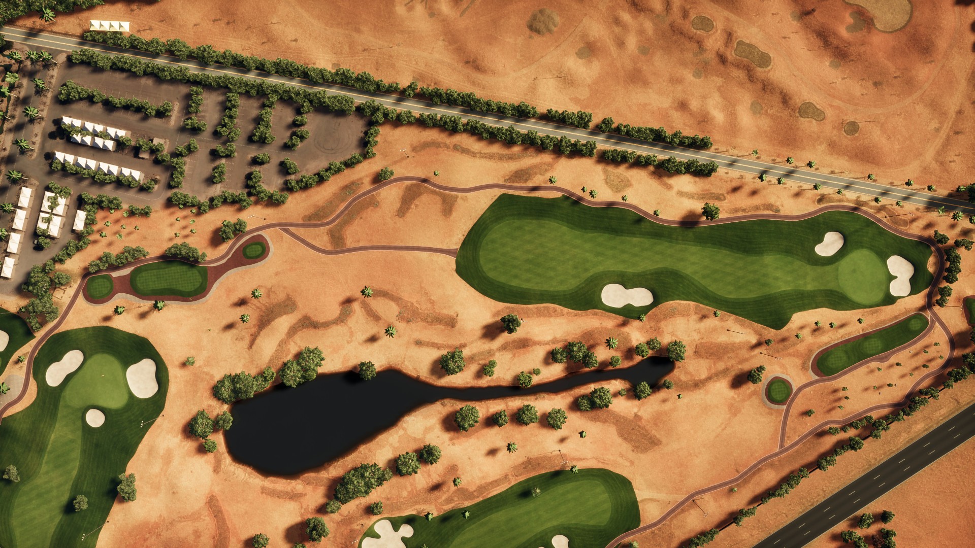 Hole 2 at Riyadh Golf Club - LIV Edition