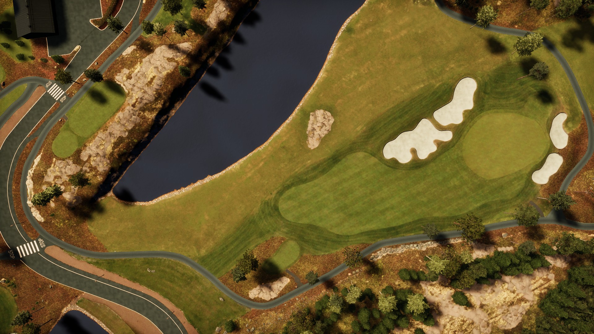 Hole 2 at Rock Golf