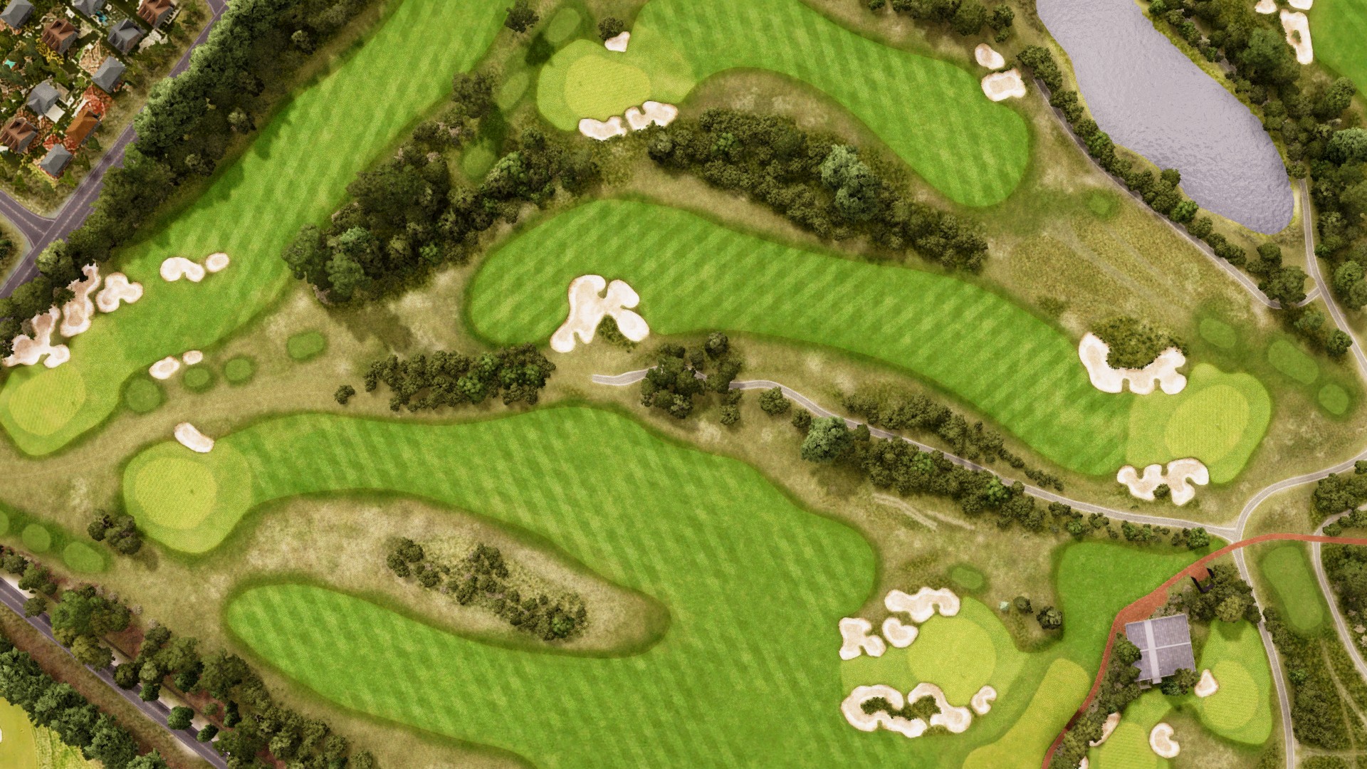 Hole 2 at Royal Melbourne Golf Club Composite Course