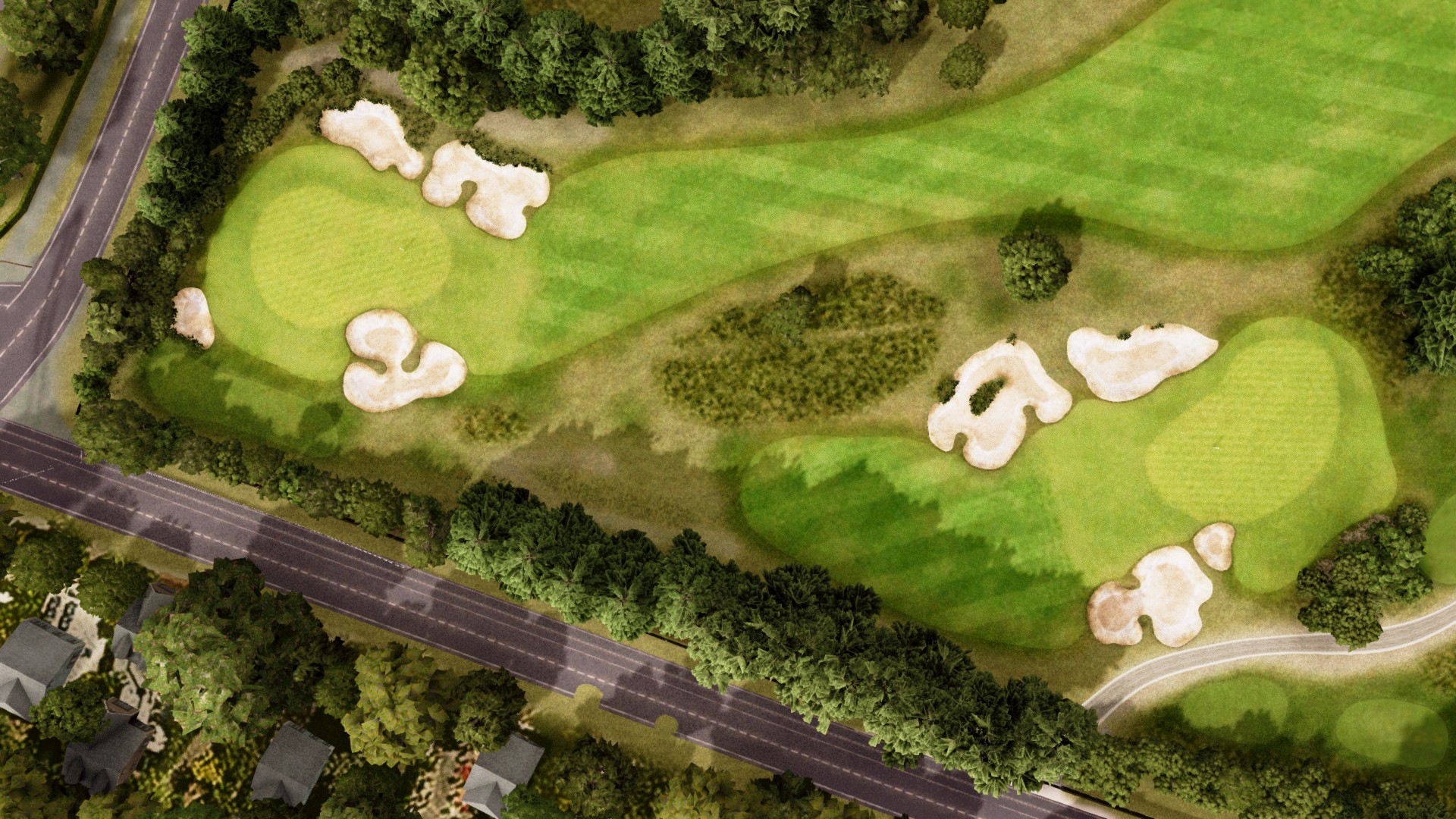 Hole 16 at Royal Melbourne Golf Club Composite Course