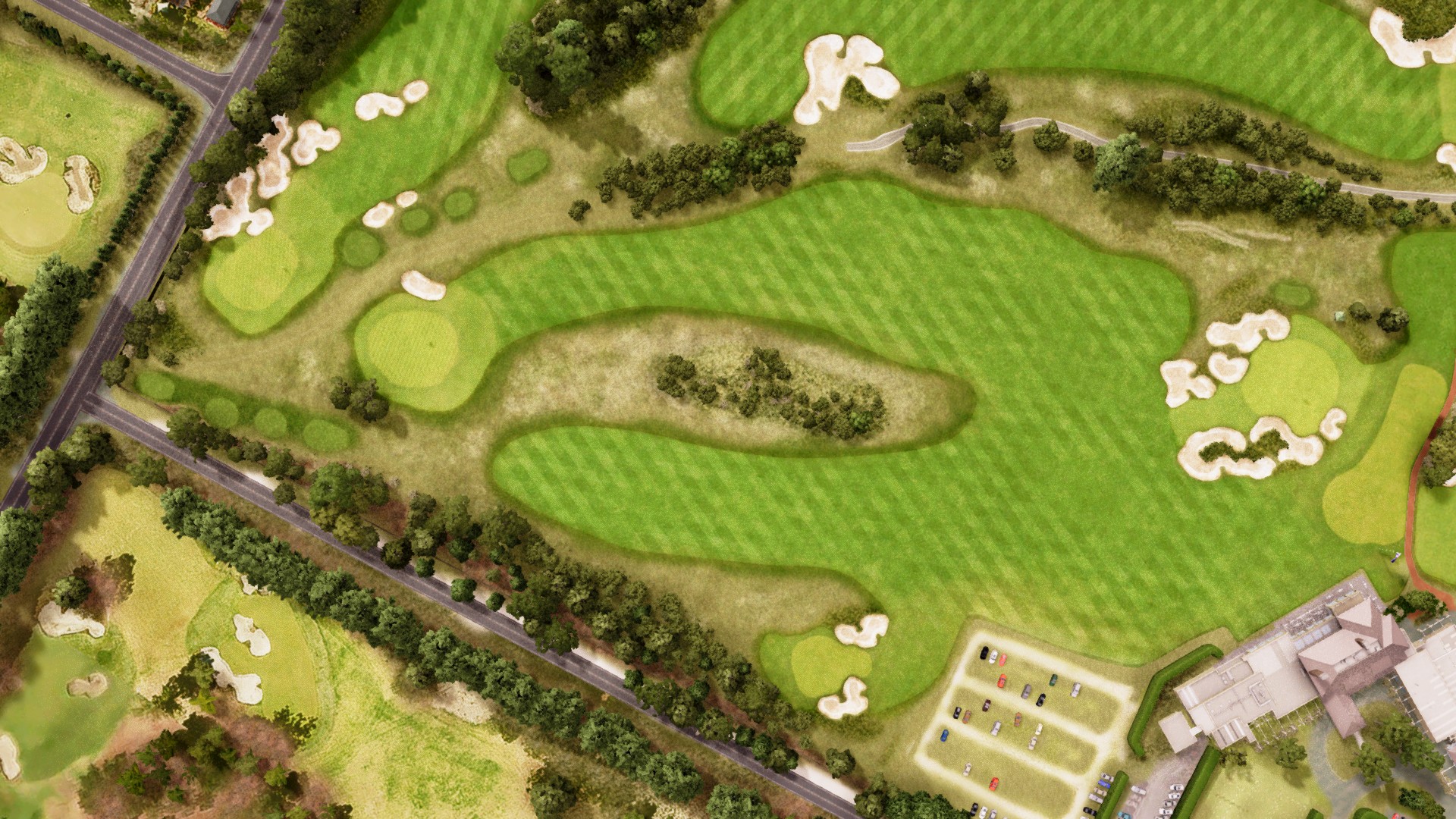 Hole 18 at Royal Melbourne Golf Club Composite Course