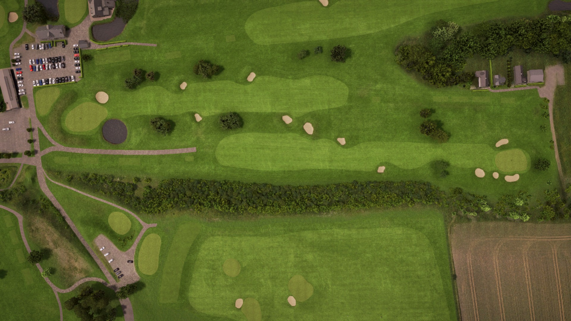 Hole 17 at Rya Golfclub – Seaside Course
