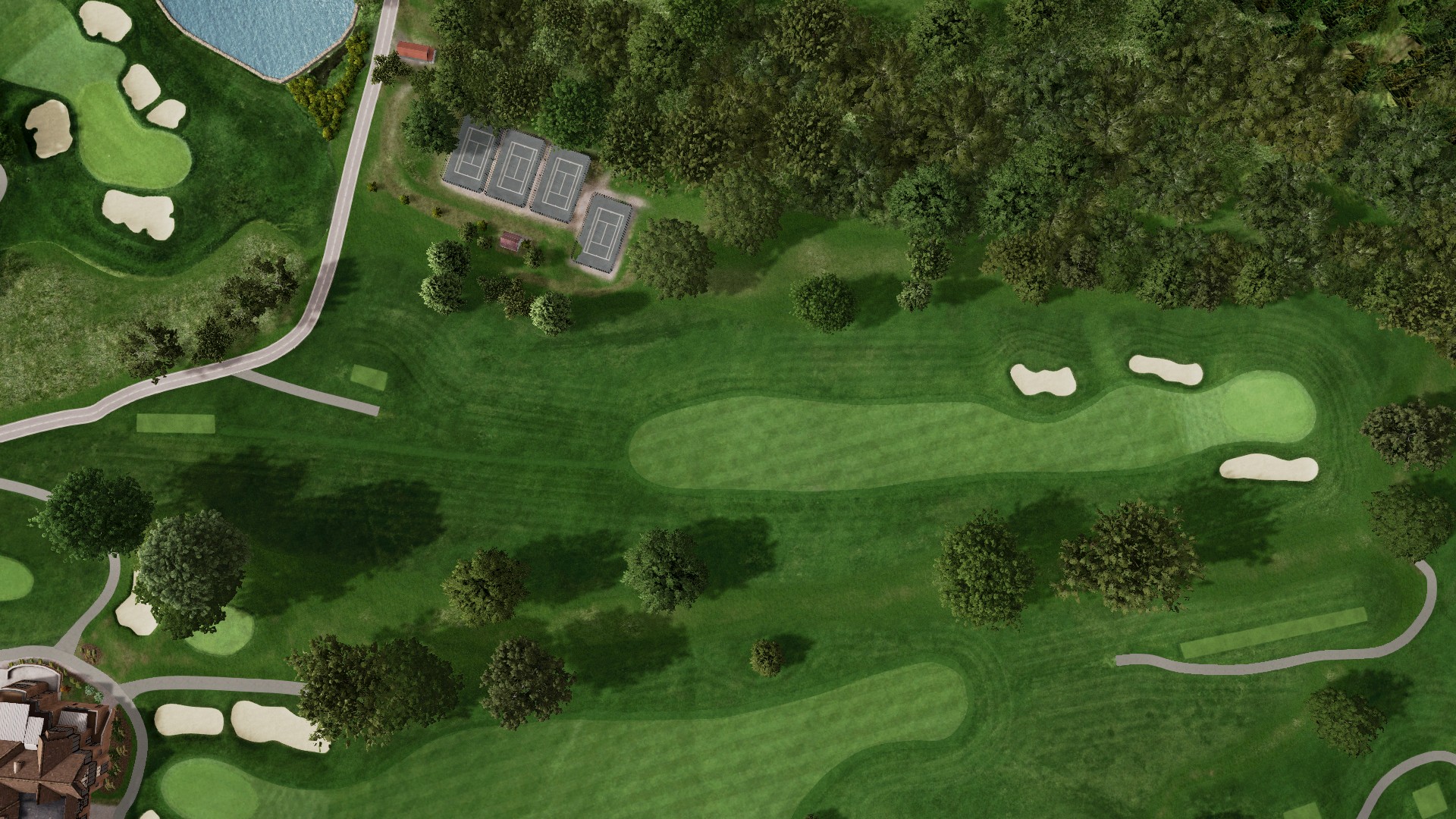 Hole 1 at St Clair Terrace Course