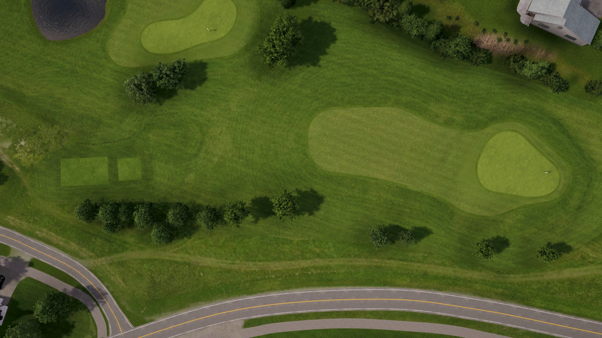 Hole 2 at Stjordal Golfklubb