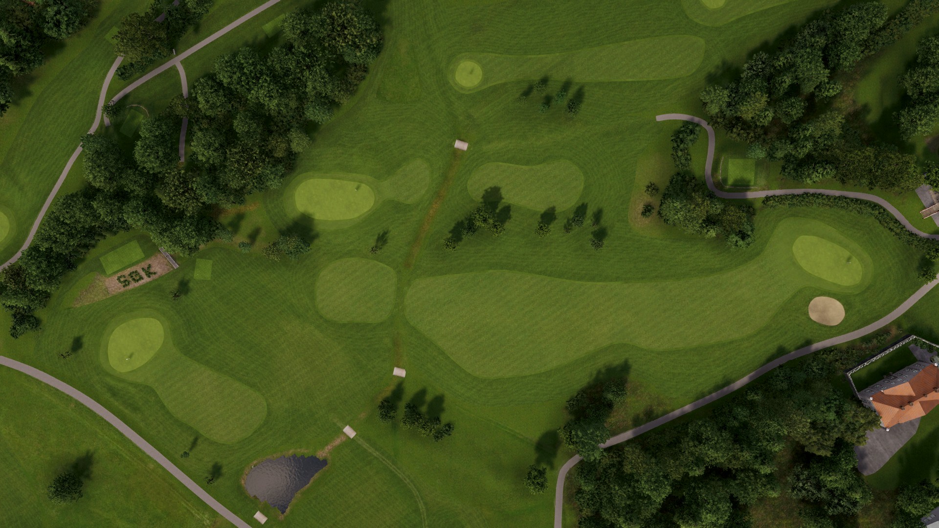 Hole 18 at Stjordal Golfklubb