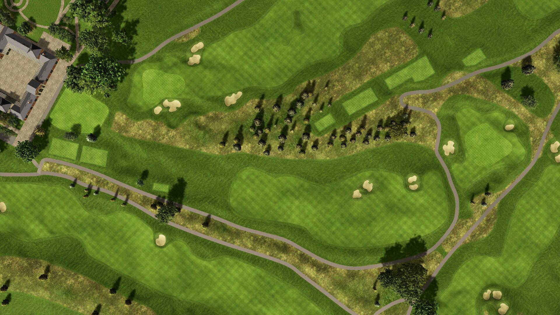 Hole 1 at The Grove
