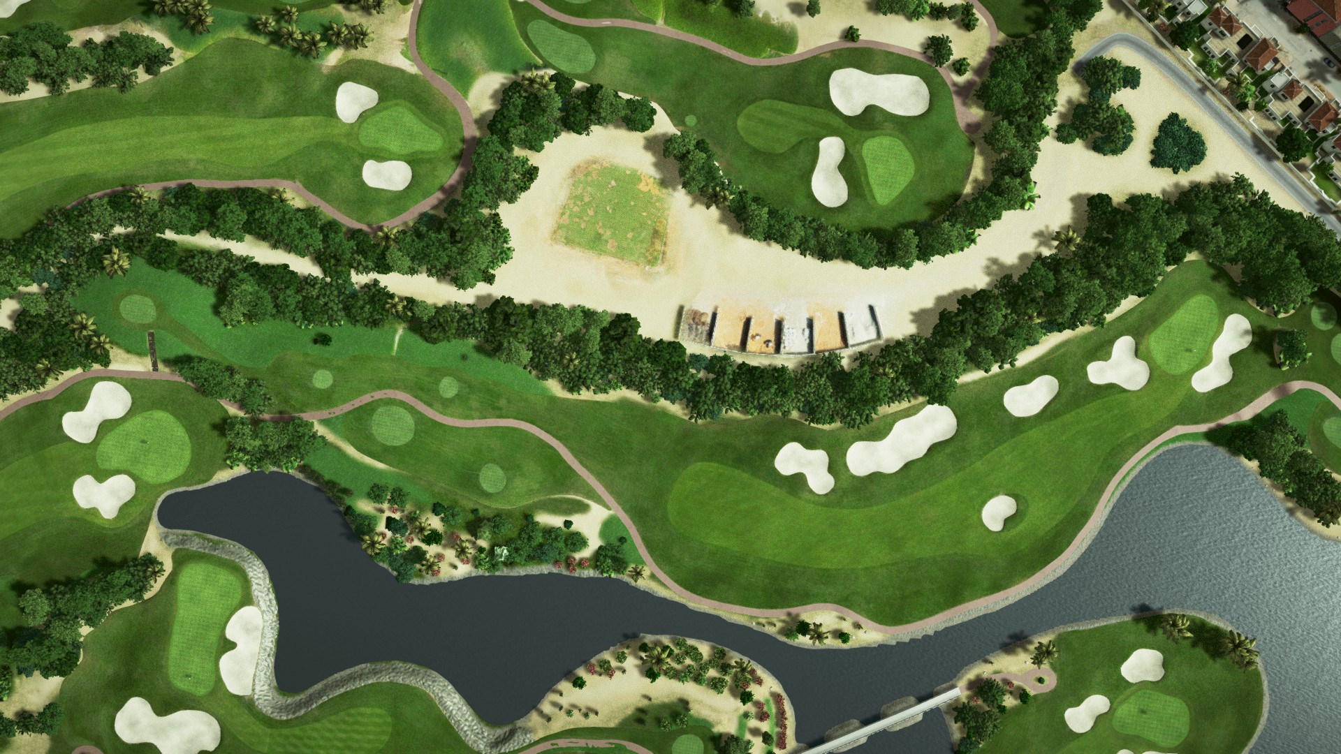 Hole 3 at Abu Dhabi Golf Club - National Course