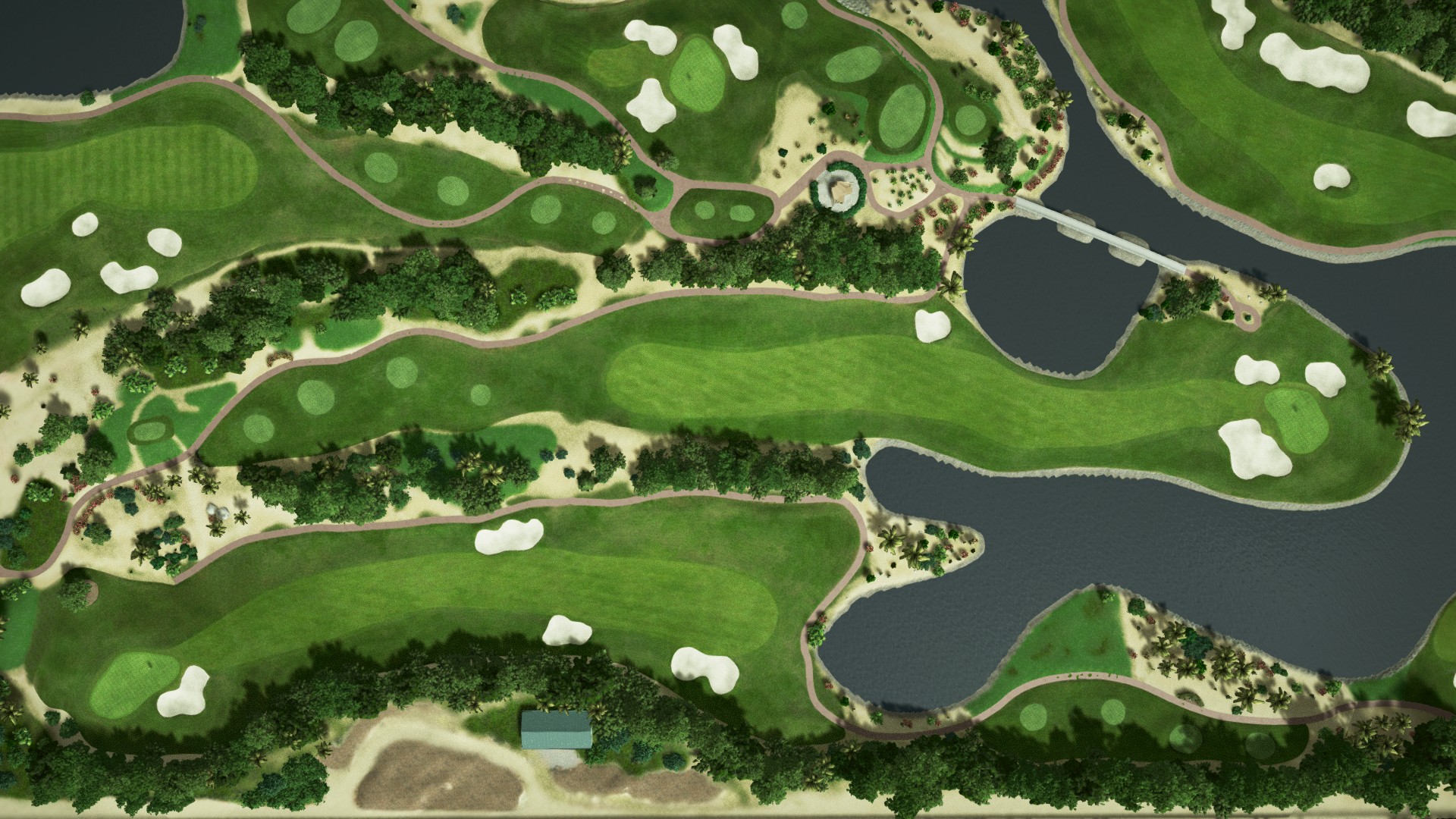 Hole 6 at Abu Dhabi Golf Club - National Course