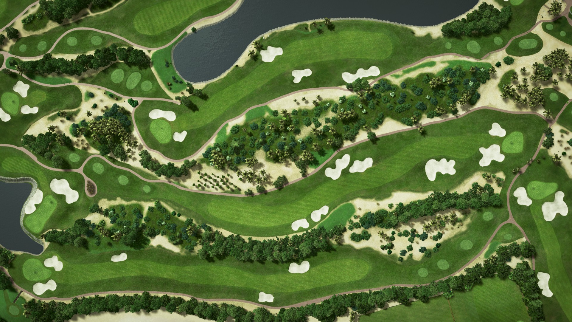 Hole 8 at Abu Dhabi Golf Club - National Course