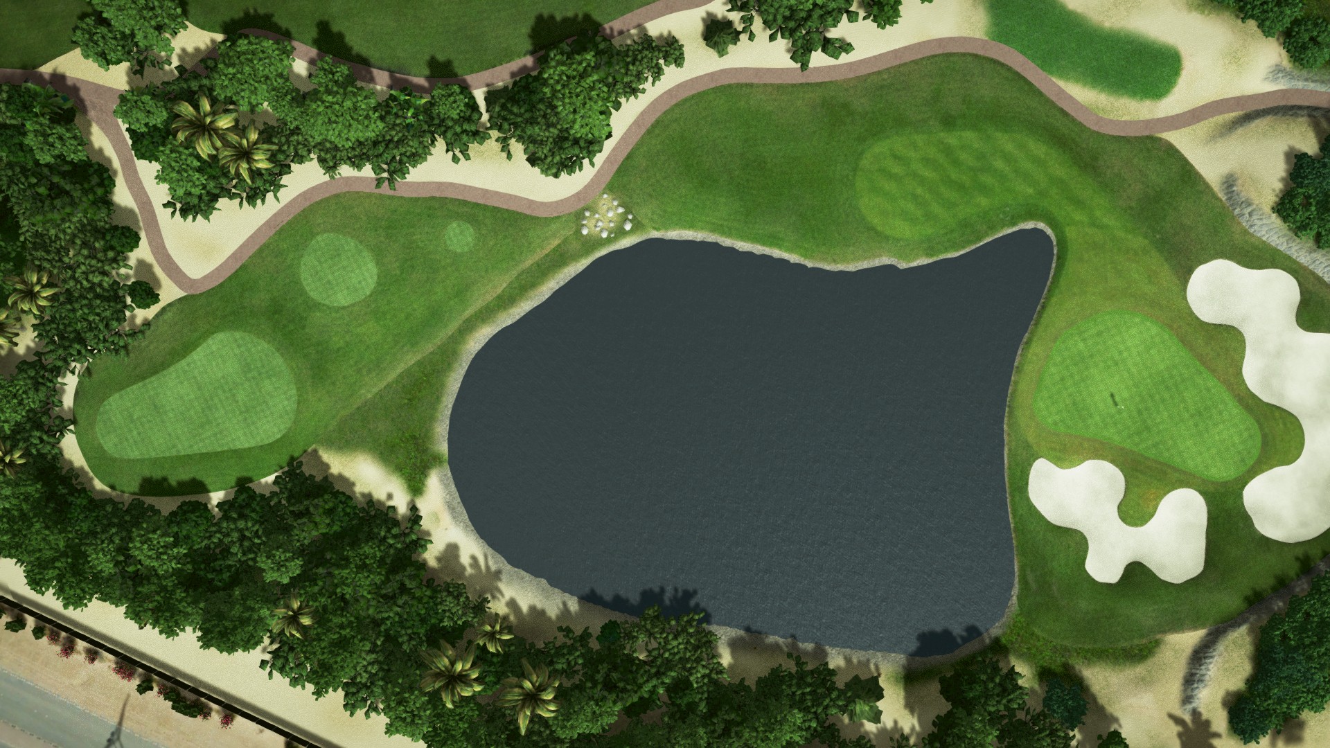 Hole 12 at Abu Dhabi Golf Club - National Course