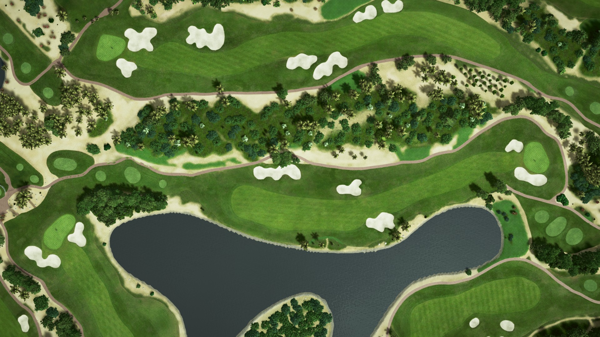 Hole 14 at Abu Dhabi Golf Club - National Course