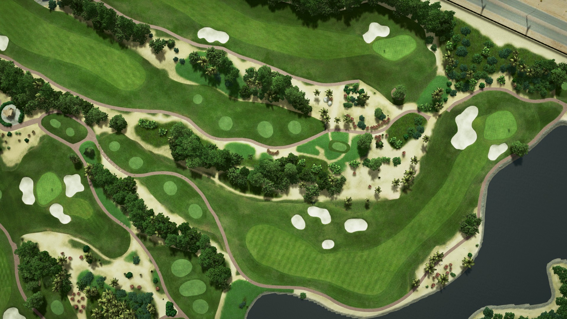 Hole 16 at Abu Dhabi Golf Club - National Course