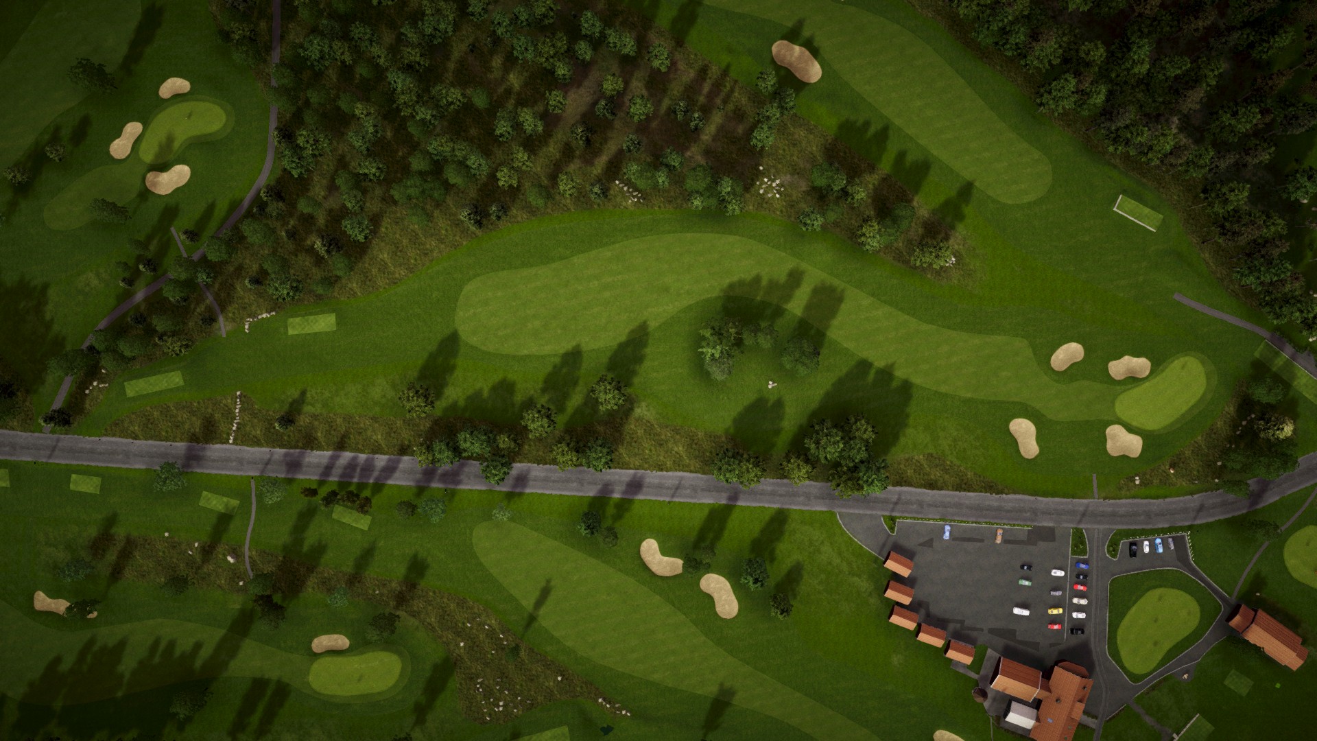 Hole 9 at Tranås Golfklubb